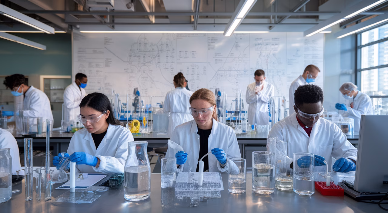 Illustration of biotech investments Concept of biotechnology investments