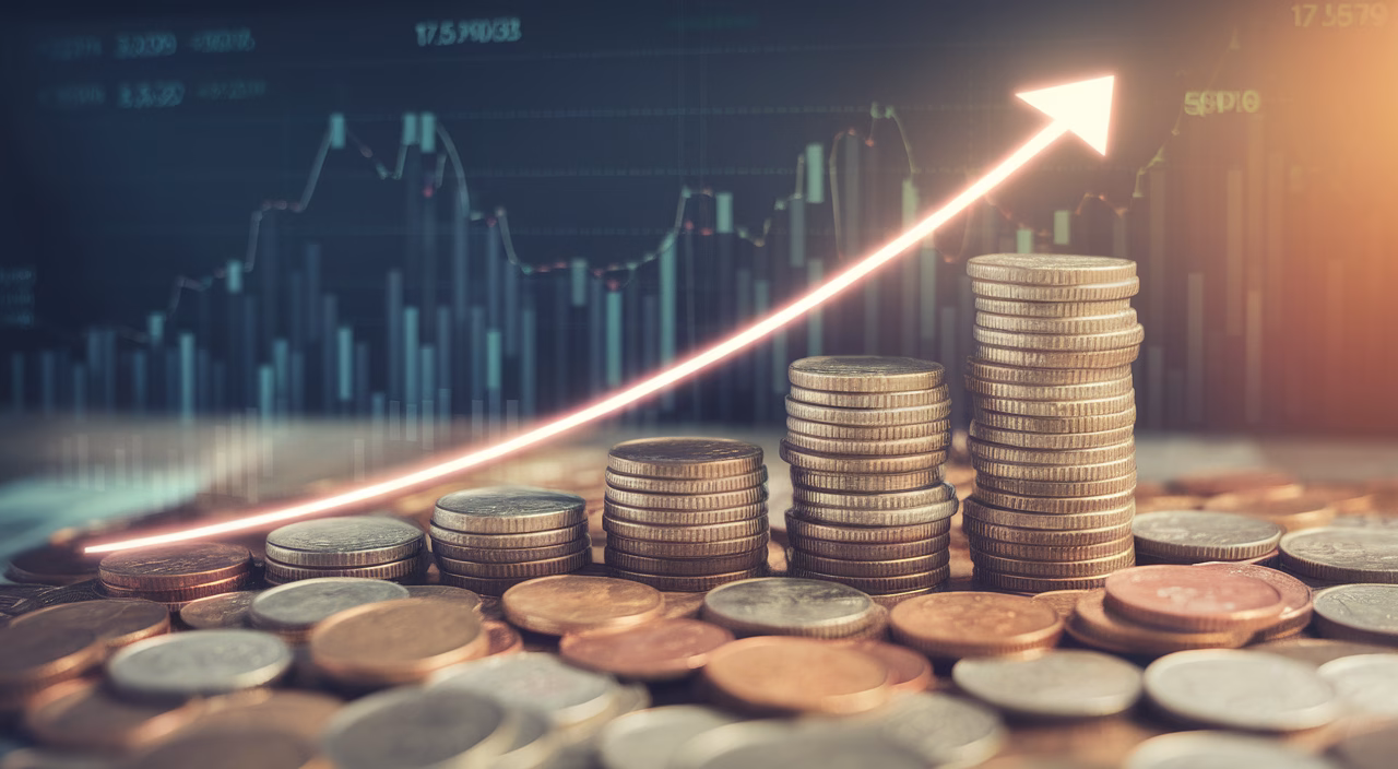 Compound interest growth chart compound interest concept