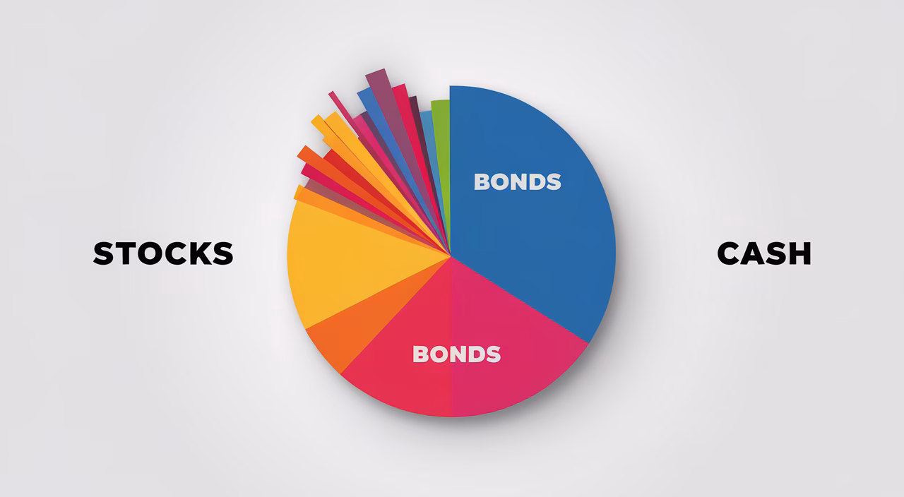 Simple investment portfolio example Easy investment structure chart