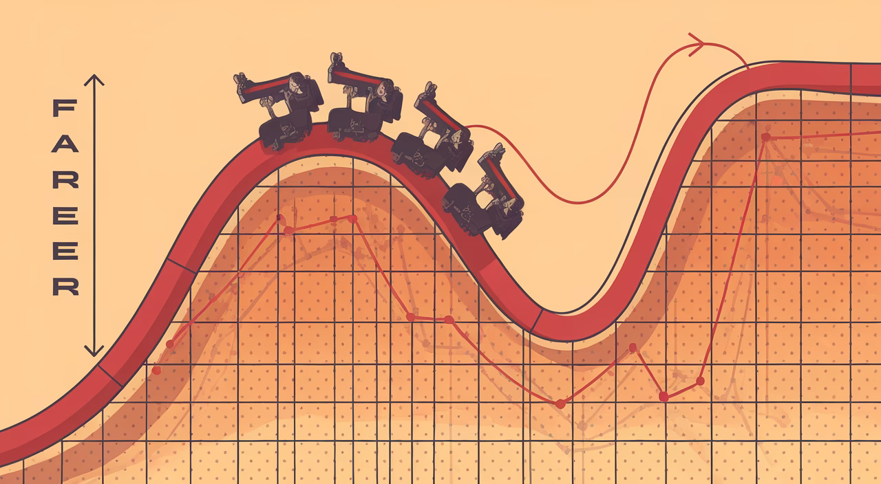 Graph showing investor emotions Graph showing investor emotions