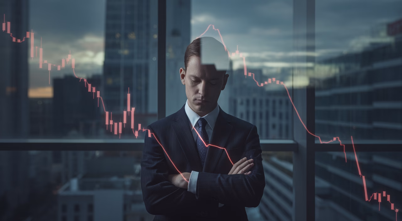 Investor examining realistic returns Investor looking at charts